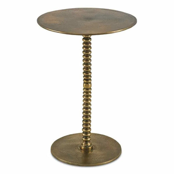 Brass Dasari Accent Table Side Tables LOOMLAN By Currey & Co