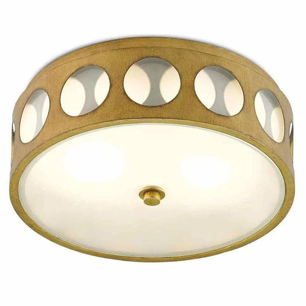 Brass Go-Go Flush Mount-Flush Mounts-Currey & Co-LOOMLAN