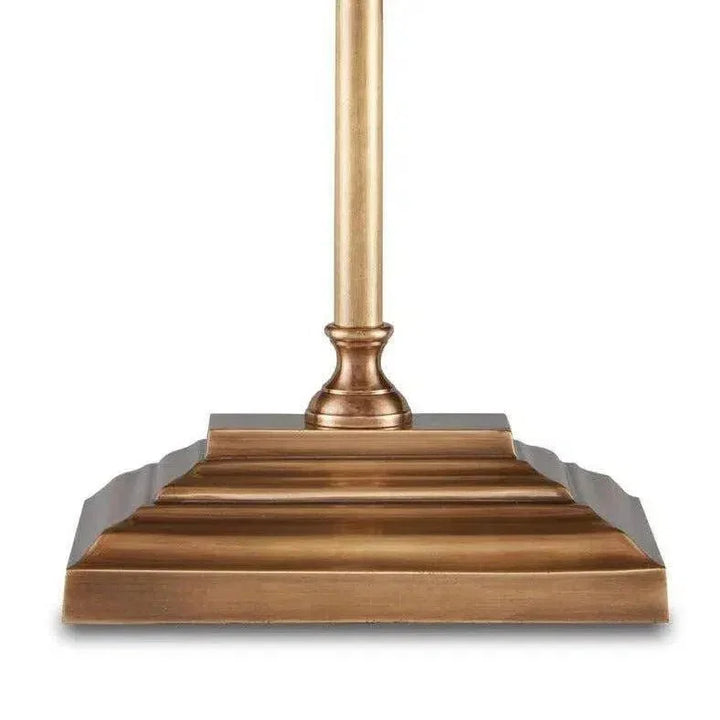 Brass Malvasia Brass Desk Lamp Bunny Williams - LOOMLAN - Currey & Co - Table Lamps
