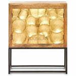 Brass Overlay Accent Cabinet Stand Paris