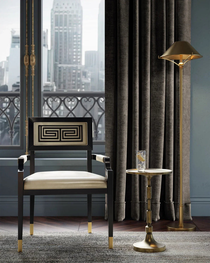 Brass Pascal Accent Table - LOOMLAN - Currey & Co - Side Tables