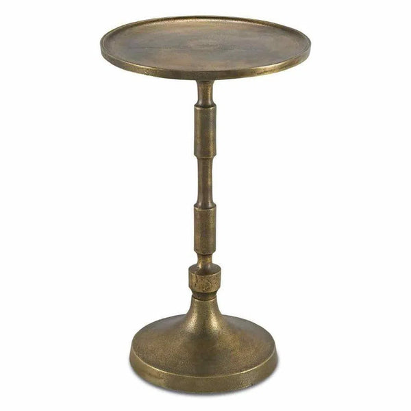 Brass Pascal Accent Table Side Tables LOOMLAN By Currey & Co