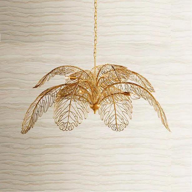 Brass Taormina Chandelier - LOOMLAN - Currey & Co - Chandeliers