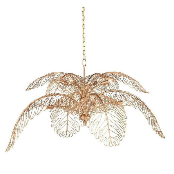 Brass Taormina Chandelier - LOOMLAN - Currey & Co - Chandeliers