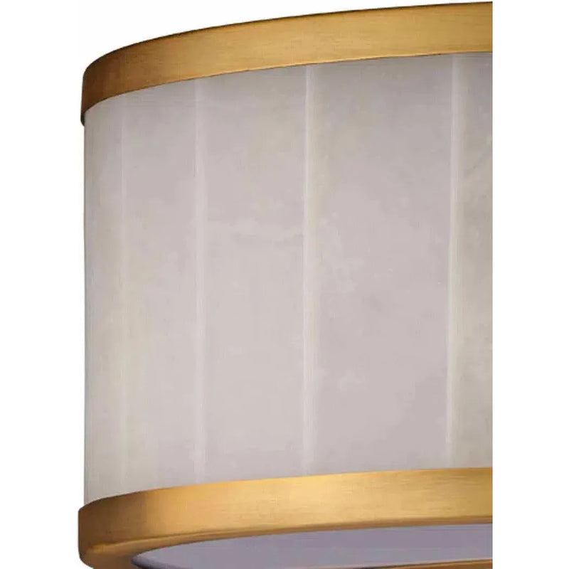 Brass & White Alabaster Large Upsala Flush Mount-Flush Mounts-Jamie Young-LOOMLAN