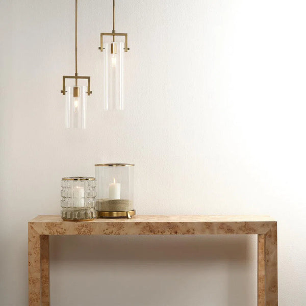 Brass and Glass Over Island Lighting Cambrai Pendant Large Pendants LOOMLAN By Jamie Young