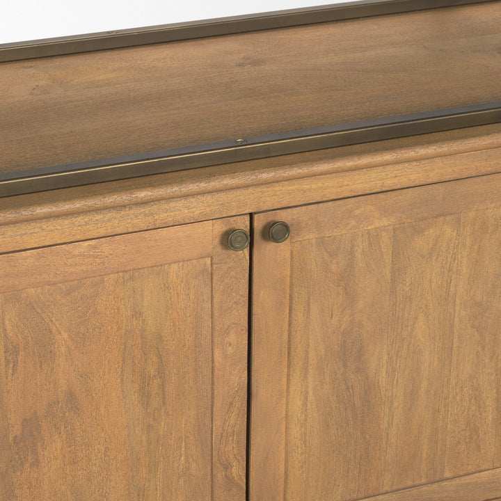 Braxton Light Brown Wood Shelving Unit-Etageres-Mercana-LOOMLAN