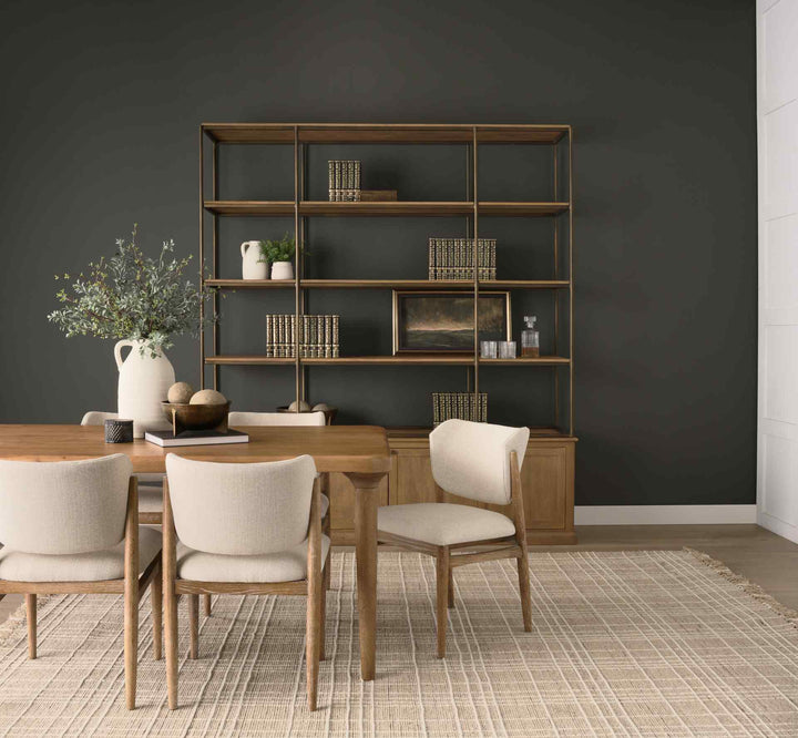 Braxton Light Brown Wood Shelving Unit-Etageres-Mercana-LOOMLAN