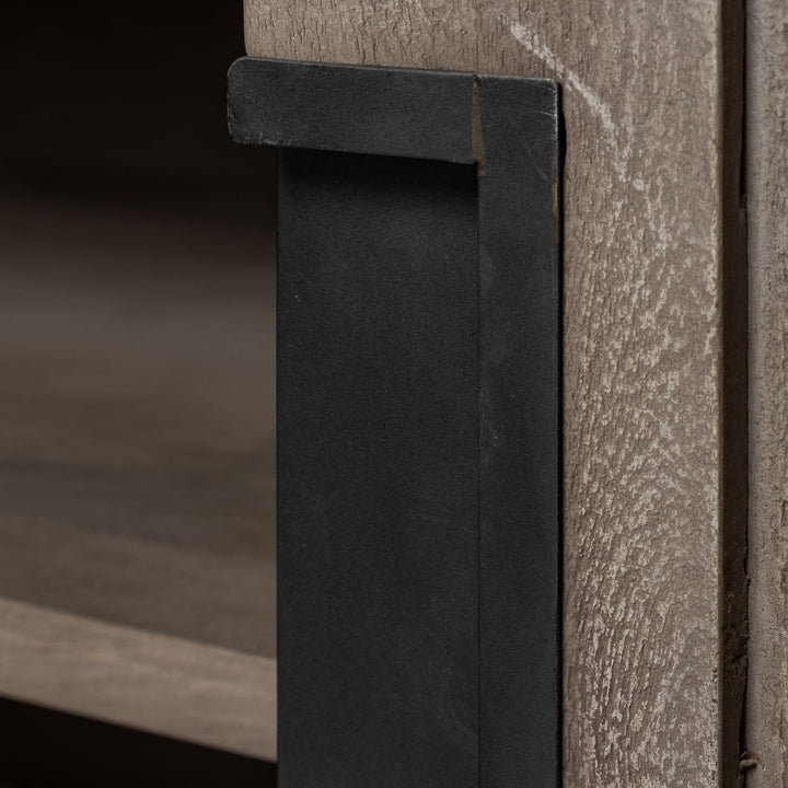 Braxton Three Shelf Wooden Shelving Unit-Etageres-Mercana-LOOMLAN