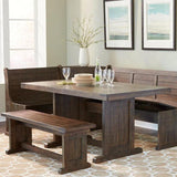 Breakfast Nook Dining Set with Storage