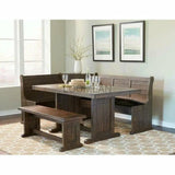 Breakfast Nook Dining Set with Storage