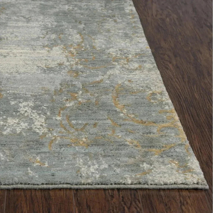 Brem Scroll Gray Large Area Rugs For Living Room - LOOMLAN - LOOMLAN - Area Rugs