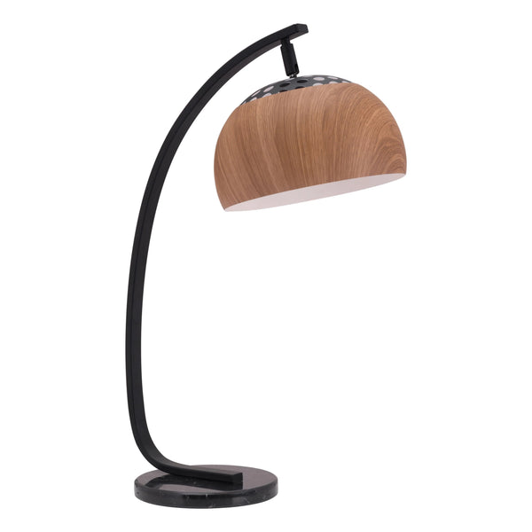 Brentwood Table Lamp Brown & Black Table Lamps LOOMLAN By Zuo Modern