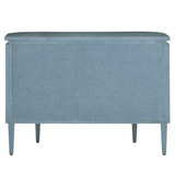 Briallen Blue Demi-Lune Cabinet-Accent Cabinets-Currey & Co-LOOMLAN