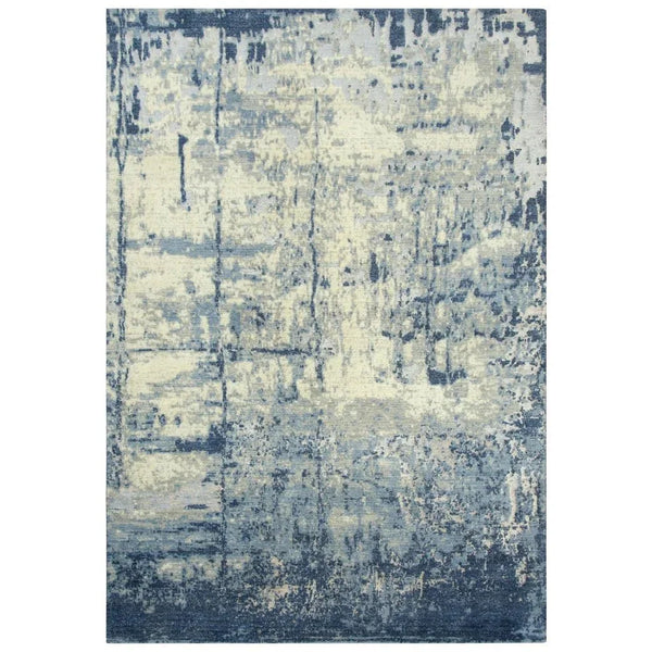 Bric Abstract Blue Large Area Rugs For Living Room - LOOMLAN - LOOMLAN - Area Rugs