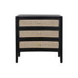 Bricee Sustainable Wood 3 Drawers Side Table-Nightstands-Artesia-LOOMLAN