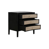 Bricee Sustainable Wood 3 Drawers Side Table-Nightstands-Artesia-LOOMLAN