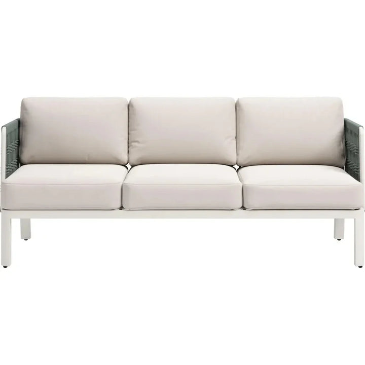 Bridgehampton White Sofa Washable Cushion - LOOMLAN - Zuo Modern - Outdoor Sofas & Loveseats