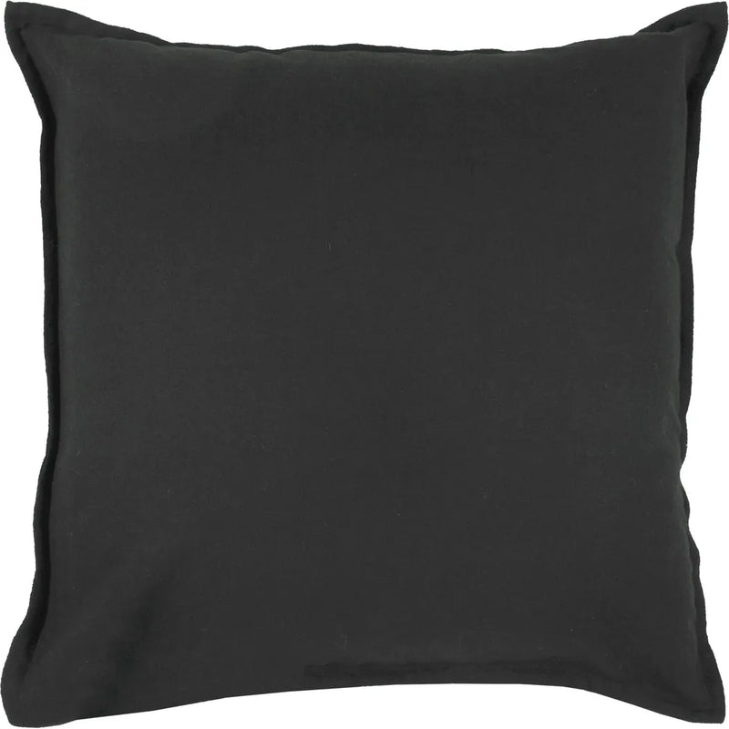 Brie Cotton Throw Pillows For Couch-Throw Pillows-LOOMLAN-Black-LOOMLAN