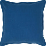 Brie Cotton Throw Pillows For Couch-Throw Pillows-LOOMLAN-Classic Blue-LOOMLAN