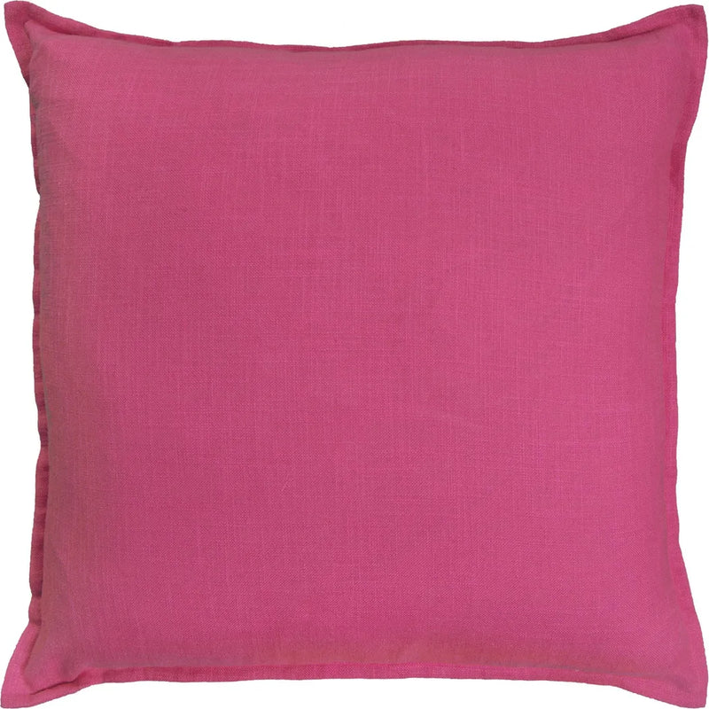 Brie Cotton Throw Pillows For Couch-Throw Pillows-LOOMLAN-Hot Pink-LOOMLAN