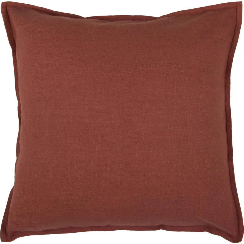 Brie Cotton Throw Pillows For Couch-Throw Pillows-LOOMLAN-Paprika-LOOMLAN