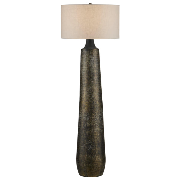 Brigadier Black Floor Lamp Floor Lamps LOOMLAN By Currey & Co