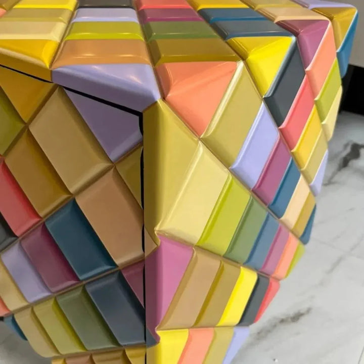 Bright Rainbow Diamond Wood Credenza - LOOMLAN - Victor Betancourt - Sideboards