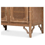 Brighton Cabinet Wood Traditional Brown 35" Wide