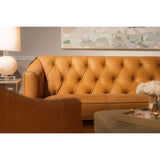 Brighton Elegant Design Leather Sofa-Sofas & Loveseats-Olivia + Quinn-LOOMLAN