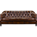 Brighton Elegant Design Leather Sofa-Sofas & Loveseats-Olivia + Quinn-LOOMLAN