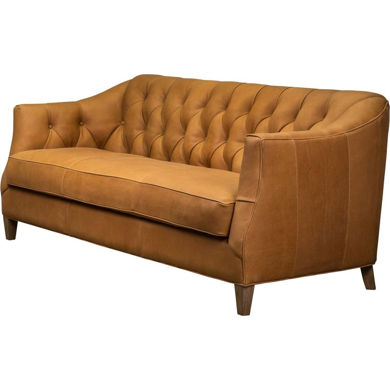 Brighton Elegant Design Leather Sofa-Sofas & Loveseats-Olivia + Quinn-LOOMLAN