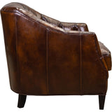 Brighton Leather Classic Elegance Chair-Club Chairs-Olivia + Quinn-LOOMLAN