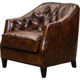 Brighton Leather Classic Elegance Chair-Club Chairs-Olivia + Quinn-LOOMLAN