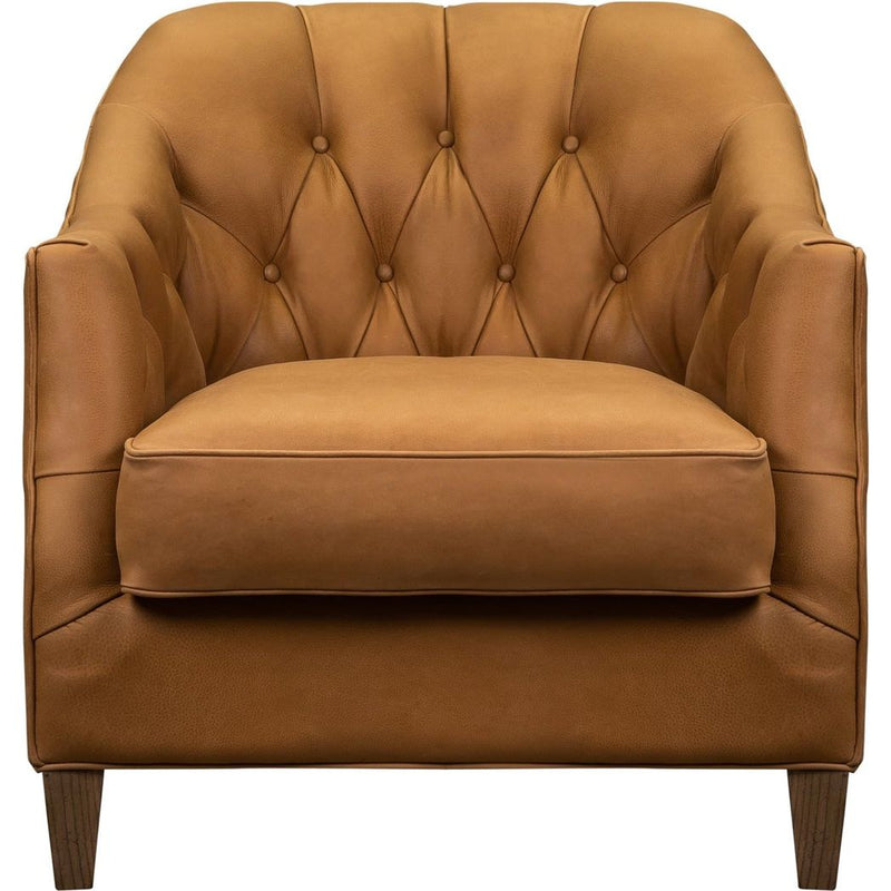 Brighton Leather Classic Elegance Chair-Club Chairs-Olivia + Quinn-LOOMLAN