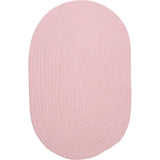 Bristol Simple Designed Oval Rugs-Area Rugs-Colonial Mills-Blush Pink-3' x 5'-LOOMLAN