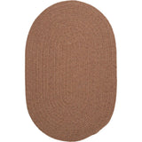 Bristol Simple Designed Oval Rugs-Area Rugs-Colonial Mills-Mocha-3' x 5'-LOOMLAN