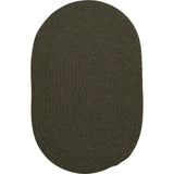 Bristol Simple Designed Oval Rugs-Area Rugs-Colonial Mills-Olive-3' x 5'-LOOMLAN