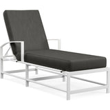 Bristol Sunbrella Outdoor Chaise-Outdoor Chaises-Sunset West-Spectrum Carbon-LOOMLAN