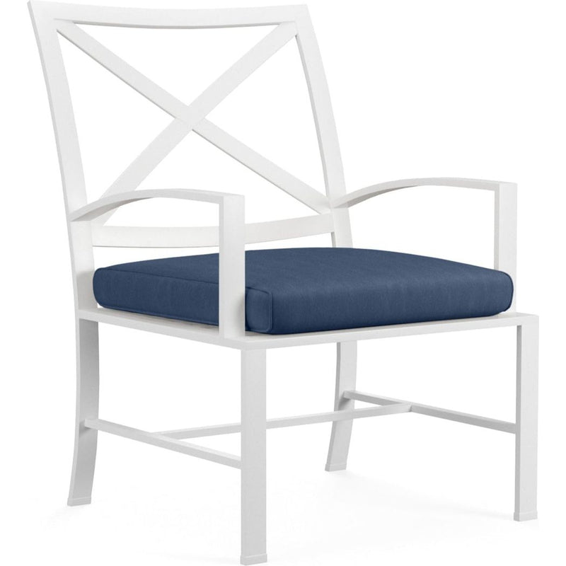 Bristol Sunbrella Outdoor Dining Chair 2PC-Outdoor Dining Chairs-Sunset West-Spectrum Indigo-LOOMLAN