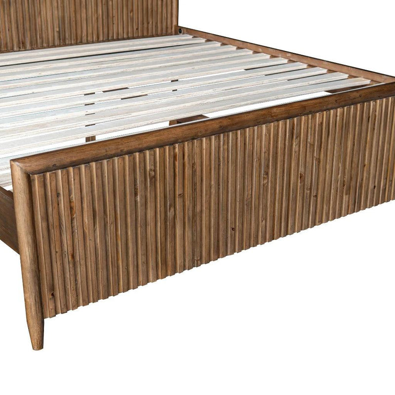 Britanica Modern Elegance Wooden Bed-Beds-LH Imports-LOOMLAN