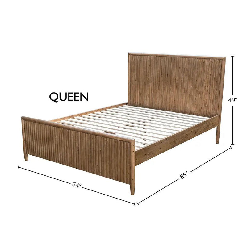 Britanica Modern Elegance Wooden Bed-Beds-LH Imports-LOOMLAN