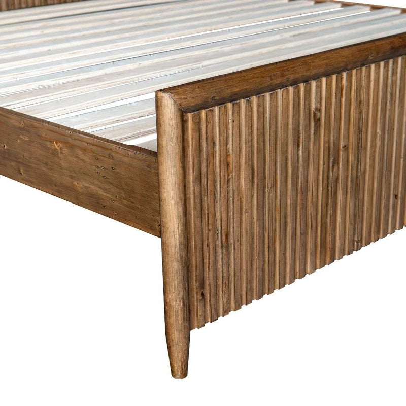 Britanica Modern Elegance Wooden Bed-Beds-LH Imports-LOOMLAN