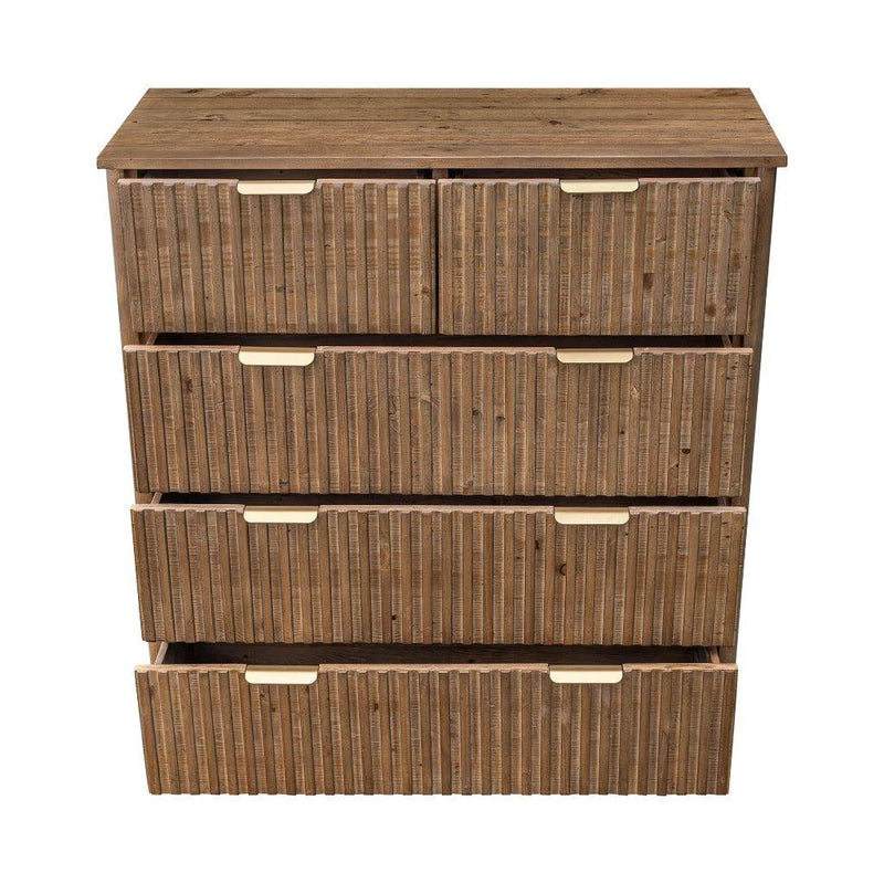 Britanica Modernd Wooden 5 Drawer Chest