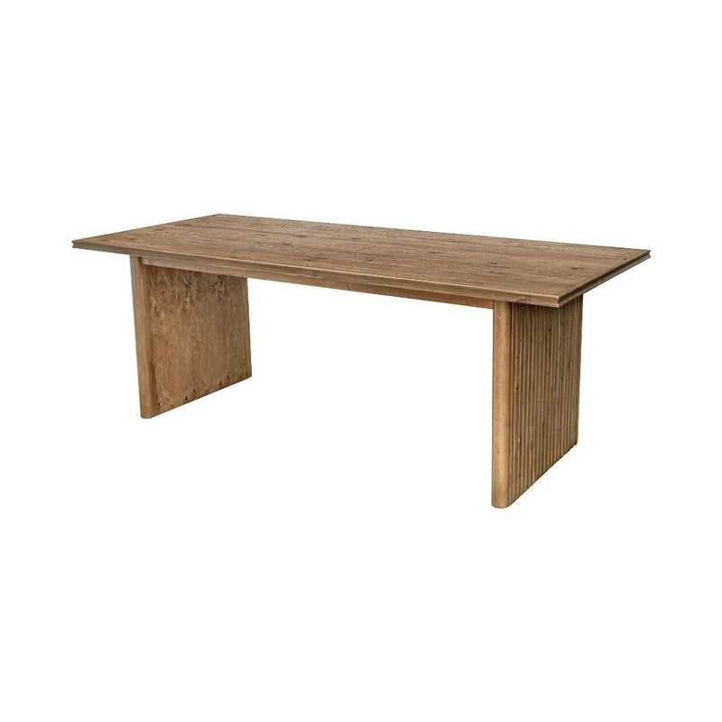 Britanica Wood Rectangular Dining Table-Dining Tables-LH Imports-LOOMLAN