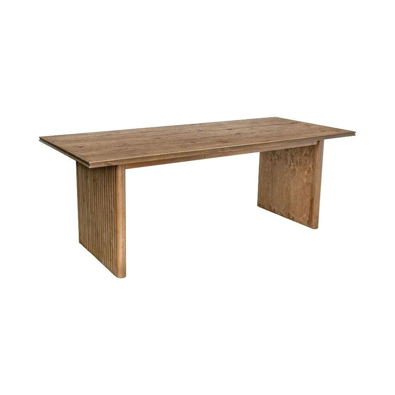 Britanica Wood Rectangular Dining Table-Dining Tables-LH Imports-LOOMLAN