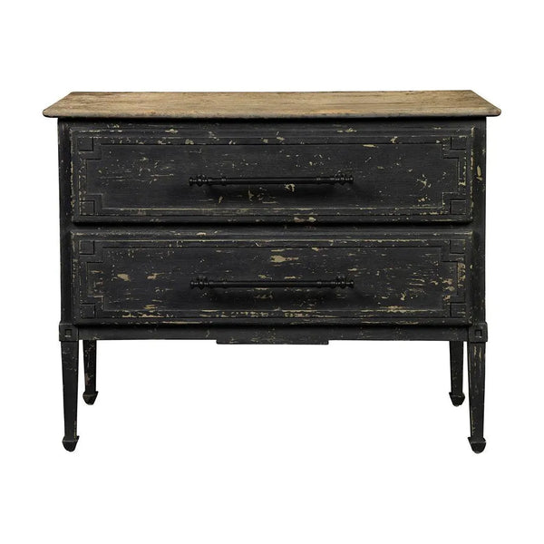 Brockton Wooden Black Chest-Chests-Furniture Classics-LOOMLAN