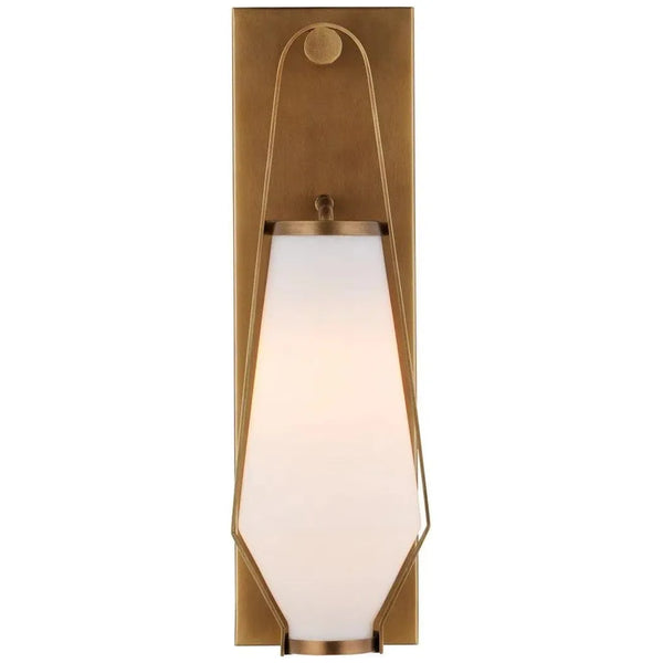 Brompton Metal & Glass Gold Bath Wall Sconce