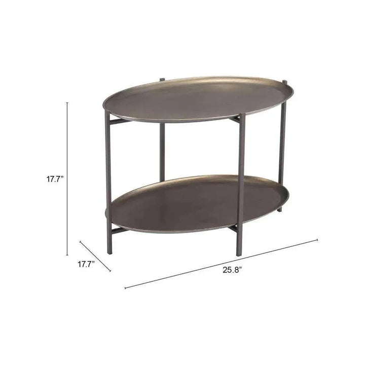 Bronson Coffee Table Bronze - LOOMLAN - Zuo Modern - Coffee Tables