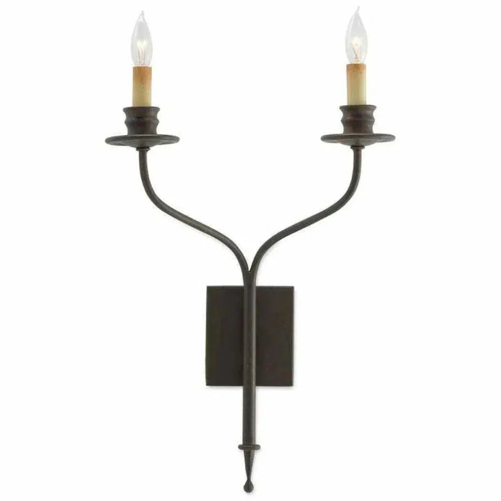 Bronze Gold Highlight Wall Sconce - LOOMLAN - Currey & Co - Wall Sconces